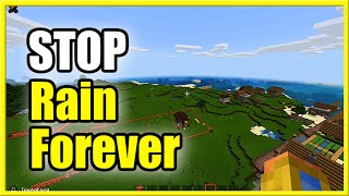 How to STOP RAIN in Minecraft FOREVER in Bedrock Edition New Method [upl. by Resee303]