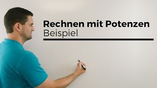 Potenzrechnung paar Beispiele Potenzen  Mathe by Daniel Jung [upl. by Dalpe]