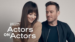 Armie Hammer amp Dakota Johnson  Actors on Actors  Full Conversation [upl. by Epilihp]