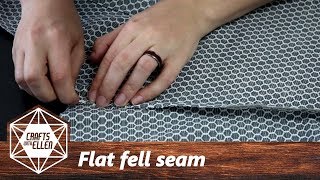 How To Sew A Flat Fell Seam  Sewing Tutorial [upl. by Cerys478]