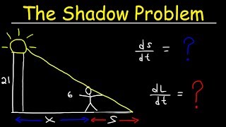 Related Rates  The Shadow Problem [upl. by Mosenthal58]