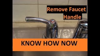 How to Remove a Faucet Handle [upl. by Dranel701]