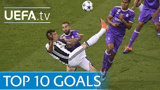 UEFA Champions League 201617  Top ten goals [upl. by Ssilb44]