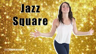 How to do a Jazz Square  Beginning Jazz Steps  YouDancecom [upl. by Huei]