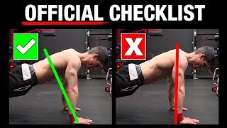 The Official PushUp Checklist AVOID MISTAKES [upl. by Kubis626]