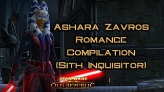 SWTOR Ashara Zavros Romance compilation Sith Inquisitor [upl. by Ogu]