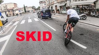 Wolfbotts Skid Test with the new Cinelli Shark  DAFNEFIXED  FixedGear [upl. by Benni14]