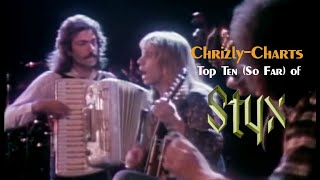 TOP TEN The Best Songs Of Styx RETRO [upl. by Naleag235]