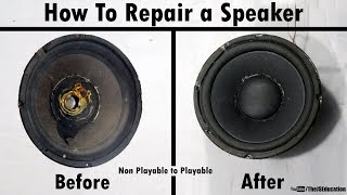 How to Repair Speaker at Home [upl. by Ainnos]