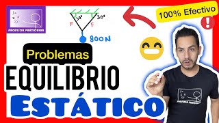 ✅EQUILIBRIO ESTÁTICO COMO resolver PROBLEMAS😎​🫵​💯​  FÍSICA PREPARATORIA [upl. by Andri672]