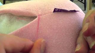 Memory Bear Tutorial Hand Sewing Stuffing Seams [upl. by Enia947]