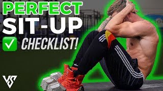 How To Do a Perfect SitUp 5 EASY STEPS  V SHRED [upl. by Oraneg464]