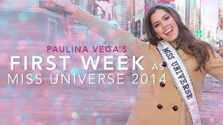 Paulina Vegas First Week as Miss Universe 2014 [upl. by Aivek7]