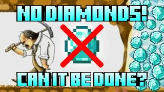 Beating Minecraft Without Diamonds [upl. by Eelarol]