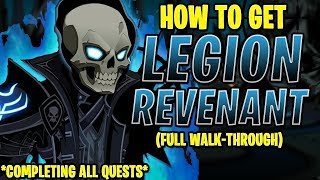 AQW  LEGION REVENANT CLASS FULL Walkthrough INSANE FARMING QUESTS [upl. by Esylle385]