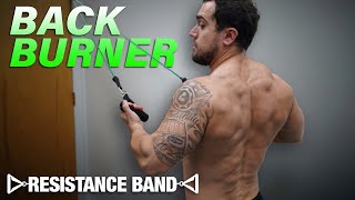 Resistance Band Back Workout At Home to Get Ripped [upl. by Monk380]