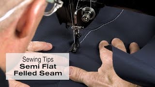 Sewing a Semi Flat Felled Seam  4 Top Tips [upl. by Giacamo]