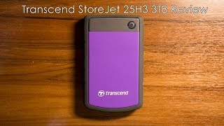 Transcend StoreJet 25H3 3TB Review  Benchmark [upl. by Nylrehc830]