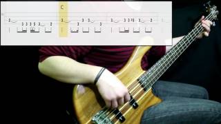 Radiohead  Creep Bass Cover Play Along Tabs In Video [upl. by Annehsat]