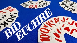 How To Play Euchre  Bid  Card Games [upl. by Anotyad]