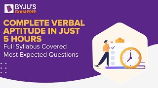 GATE 2023 Exam  Complete Verbal Aptitude in Just 5 Hours  Full Syllabus Covered  BYJUS GATE [upl. by Ivie478]