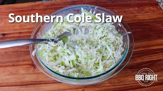 Southern Cole Slaw Recipe  HowToBBQRight [upl. by Furie439]