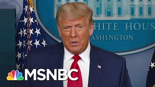 Trump Touts Stock Market Numbers After Dow Hits 30000 Amid Vaccine Transition News  MSNBC [upl. by Ahsele]