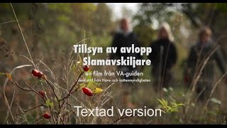 Tillsyn av avlopp slamavskiljare [upl. by Borras83]