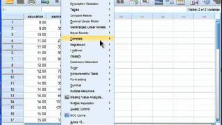 Linear Regression  SPSS part 1 [upl. by Haeel]