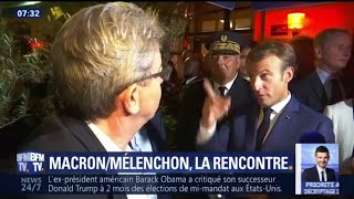 MacronMélenchon la rencontre [upl. by Euqinahs]