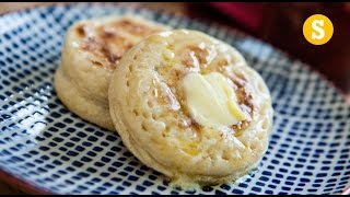 British Crumpets and Strawberry Jam Recipe [upl. by Luy31]