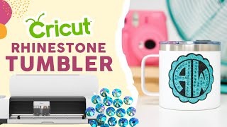 Cricut Rhinestone Tumbler  Under 15 Minute Craft You Can Make [upl. by Ethyl]