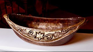 How To Carve A Complex Bowl Design [upl. by Bayard98]