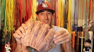 How to Clean and Tighten a Dirty Baseball Glove [upl. by Lynnette]