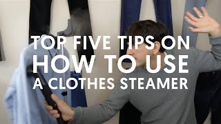 Top 5 Tips on How To Use A Clothes Steamer [upl. by Brockie711]