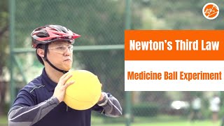 Newton’s Third Law – Medicine Ball Experiment [upl. by Deloris]