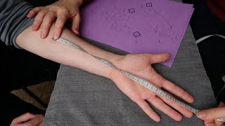 ASMR  Detailed Glove Fitting Measuring amp Molding [upl. by Euqinaj]