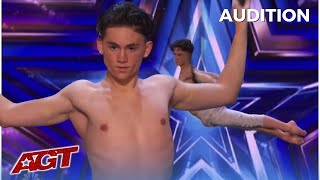 Aidan Bryant EPIC AUDITION on Americas Got Talent Takes The Judges Breath Away [upl. by Beaston409]