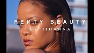 Rihanna Debuts Fenty Beauty Campaign Ft Halima Aden Slick Woods and Leomie Anderson [upl. by Meerak28]