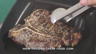 How to cook TBone Steak Recipe  Porterhouse T Bone Grilled [upl. by Hgielsa]