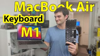 MacBook Air M1 A2337 Keyboard Replacement [upl. by Grochow555]