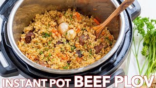 How To Make Instant Pot Rice Recipe Beef Plov Recipe [upl. by Nare310]