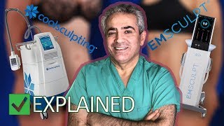 CoolSculpting VS Emsculpt  EXPLAINED  What is the difference  Khoobehi amp Associates [upl. by Geraldina296]