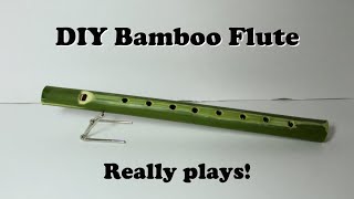 DIY Bamboo Flute Simple and free [upl. by Amil586]