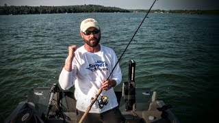 Walleye Crankbait Trolling Setup Small Boat [upl. by Lertnek]