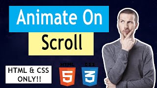 Animate On Scroll in 9 minutes  AOS [upl. by Sweeney]