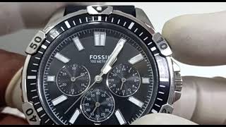 fossil watch chronograph setting [upl. by Primaveria]