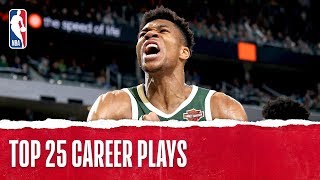 Giannis Antetokounmpos Top 25 Career Plays [upl. by Haral]