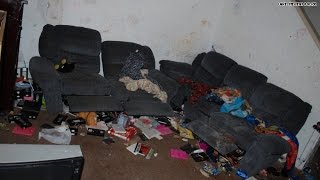 Graphic video 3 children abandoned in filthy house [upl. by Anwahsal429]