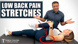 TEN Best Stretches For Lower Back Pain And Stiffness [upl. by Emogene212]